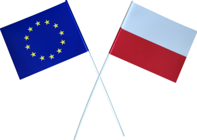 Chorągiewki Polska-Unia Europejska
